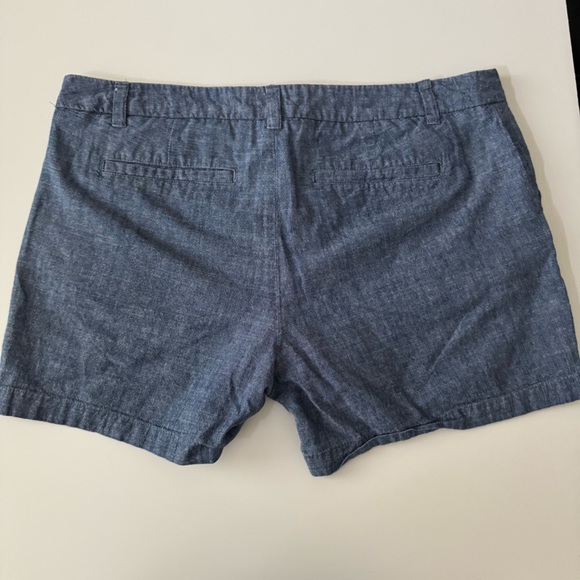Merona Cotton Chambray 4 inch Shorts Women’s size 10 - Picture 2 of 8